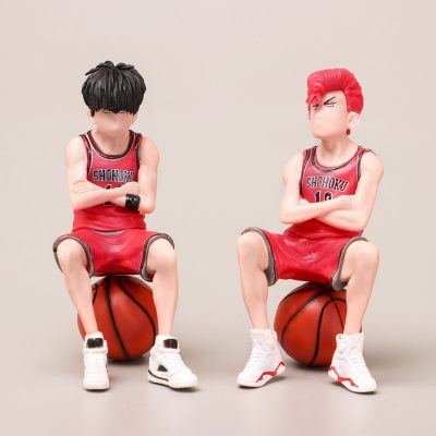 10 5cm Anime Slam Basketball Dunk Player Sakuragi Rukawa Maple Red haired PVC Figure Collection Model - Slam Dunk Shop