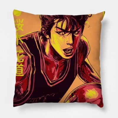 Basketball Player Hanamichi Throw Pillow Official onepiece Merch