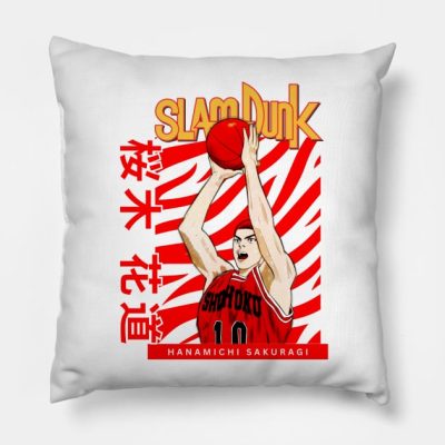 Hanamichi Sakuragi With Basketball Throw Pillow Official onepiece Merch