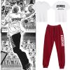 Anime Cosplay Slam Dunk Tracksuit Men s T Shirt Pants Suit KOGURE MIYAGI SAKURAGI RUKAWA MITSUI 1 - Slam Dunk Shop