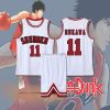 Anime Slam Dunk Cosplay Sakuragi Hanamichi Jersey Kaede Rukawa Cosplay Costume Jersey Shohoku School Basketball Team 1 - Slam Dunk Shop