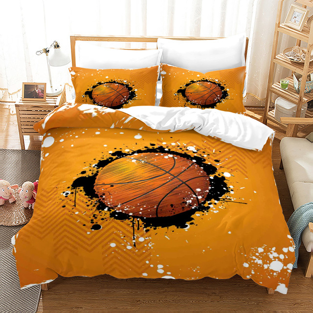 Basketball Slam Dunk 3PCS Bedding Sets High Quality Child Duvet Cover Comforter Soft Twin Single Full.jpg 640x640 11 - Slam Dunk Shop