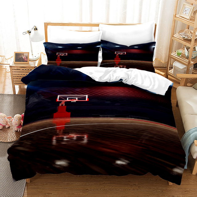 Basketball Slam Dunk 3PCS Bedding Sets High Quality Child Duvet Cover Comforter Soft Twin Single Full.jpg 640x640 12 - Slam Dunk Shop