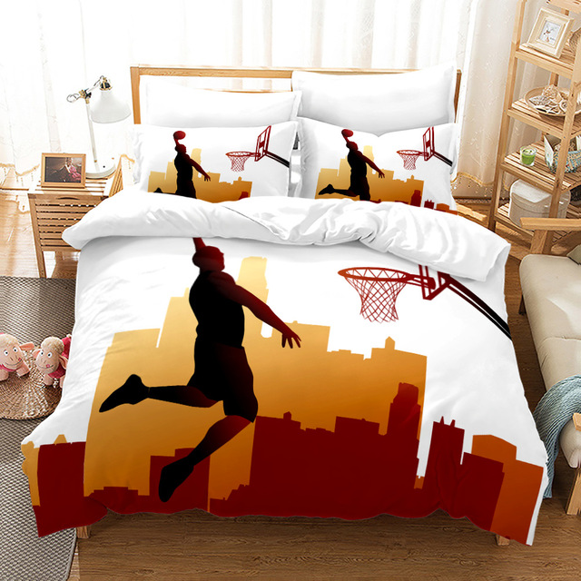 Basketball Slam Dunk 3PCS Bedding Sets High Quality Child Duvet Cover Comforter Soft Twin Single Full.jpg 640x640 4 - Slam Dunk Shop