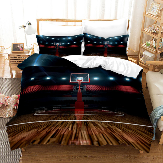 Basketball Slam Dunk 3PCS Bedding Sets High Quality Child Duvet Cover Comforter Soft Twin Single Full.jpg 640x640 7 - Slam Dunk Shop