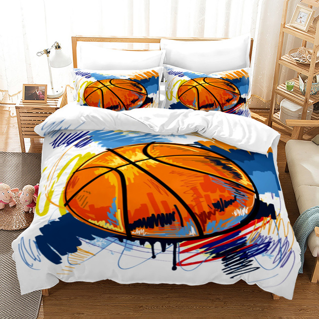 Basketball Slam Dunk 3PCS Bedding Sets High Quality Child Duvet Cover Comforter Soft Twin Single Full.jpg 640x640 8 - Slam Dunk Shop