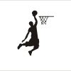 Cartoon Basketball Player Dunk wall Sticker for home decorative Vinyl Living Room wall decor decals Switch 4 - Slam Dunk Shop