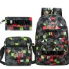 SLAM DUNK Schoolbag for Student 3pcs set Travel Backpacks Casual Laptop Backpack Mochilas Para Estudiantes PenBag 3 - Slam Dunk Shop