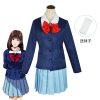 Slam Dunk Haruko Akagi Cosplay JK Uniform Anime Clothing hauti girls halloween costumes for women party 1 - Slam Dunk Shop
